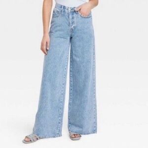 NWT Universal Thread Mid Rise Wide Leg Jeans 4 - 28 x 32